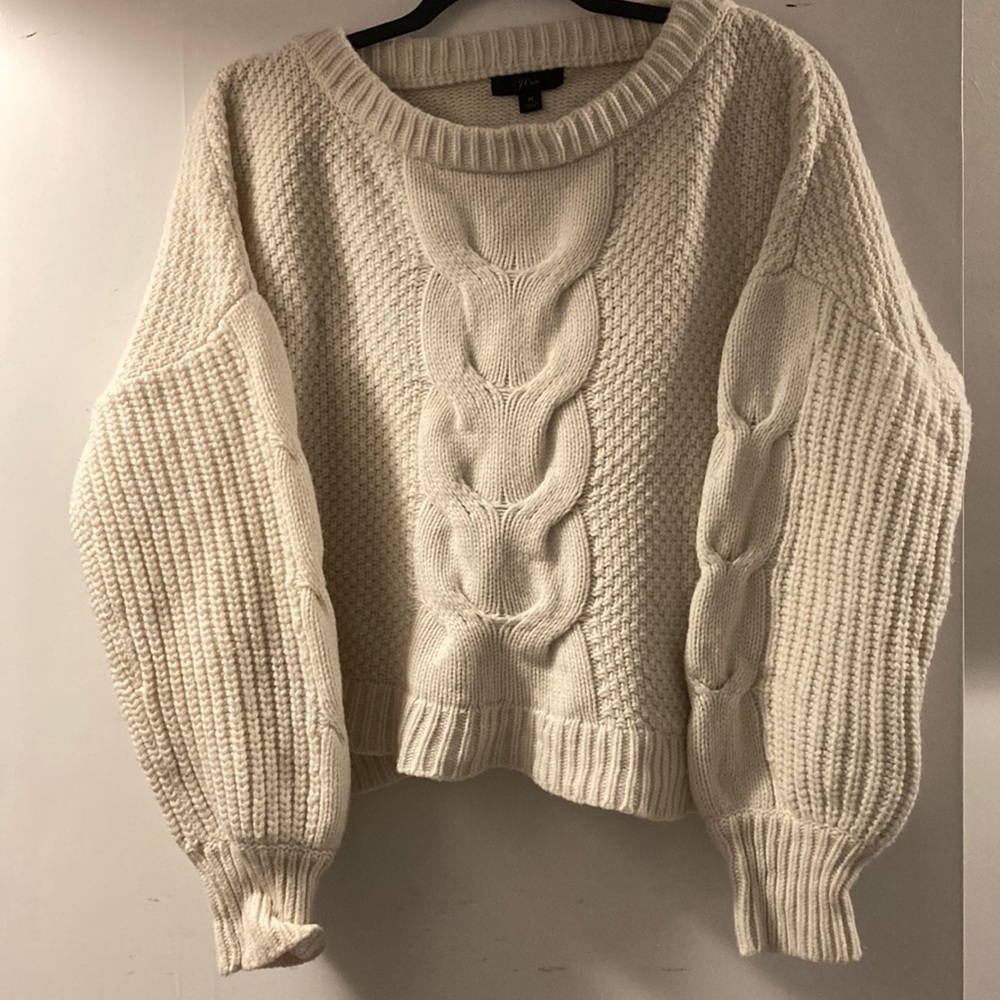Cable knit sweater